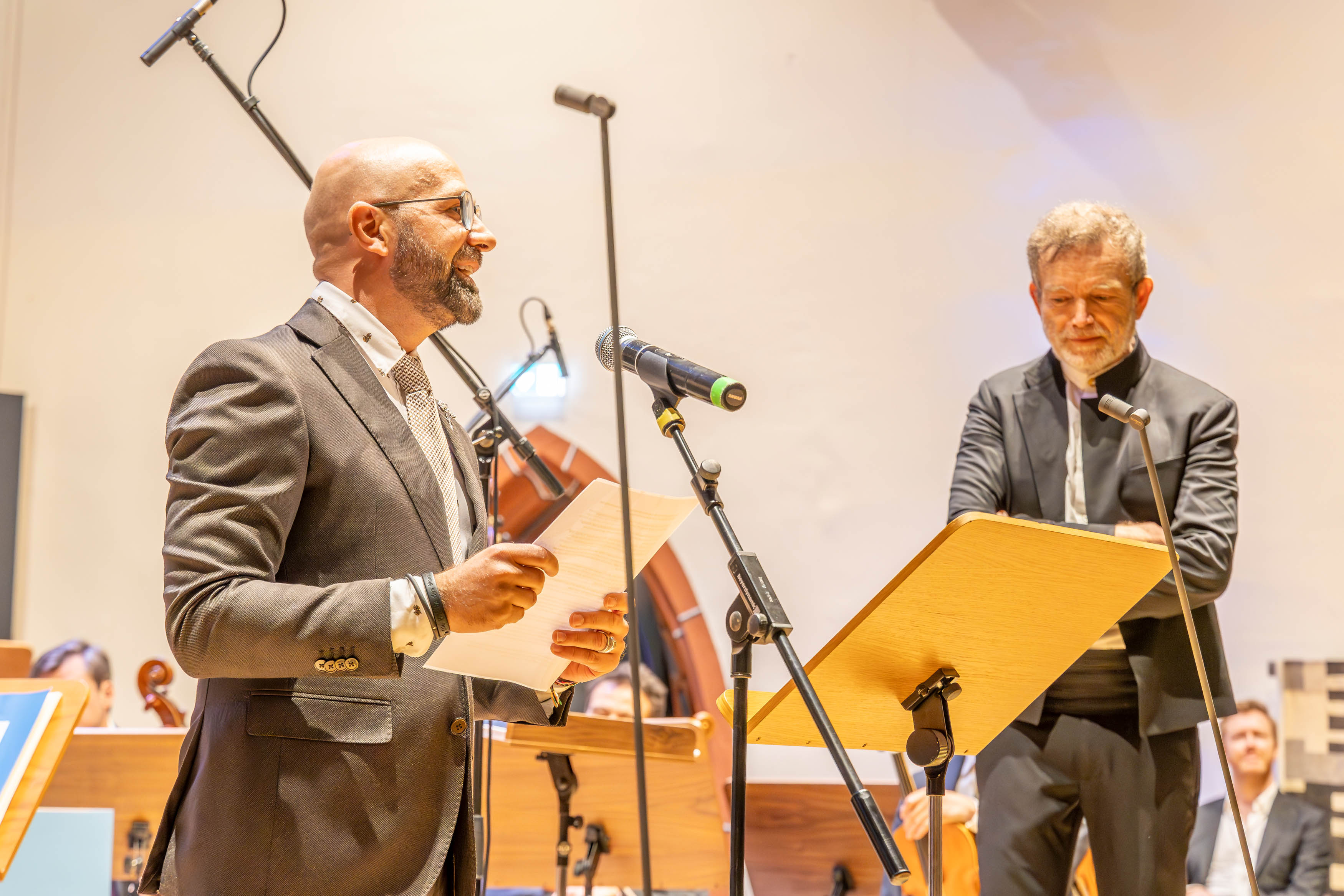 Laudator Max Emanuel Cencic bei der Übergabe des Händel-Preises 2024