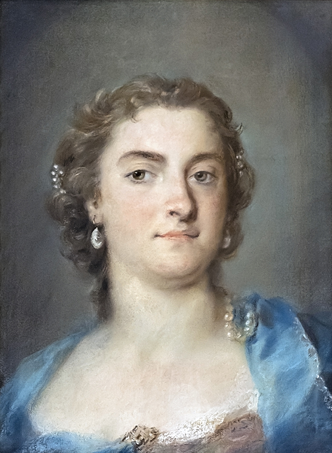 Porträt von Faustina Bordoni, gemalt von Rosalba Carriera