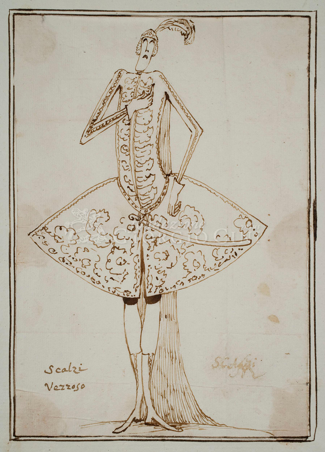 historischer Stich: Anton Maria Zanetti, „Scalzi vezzoso“