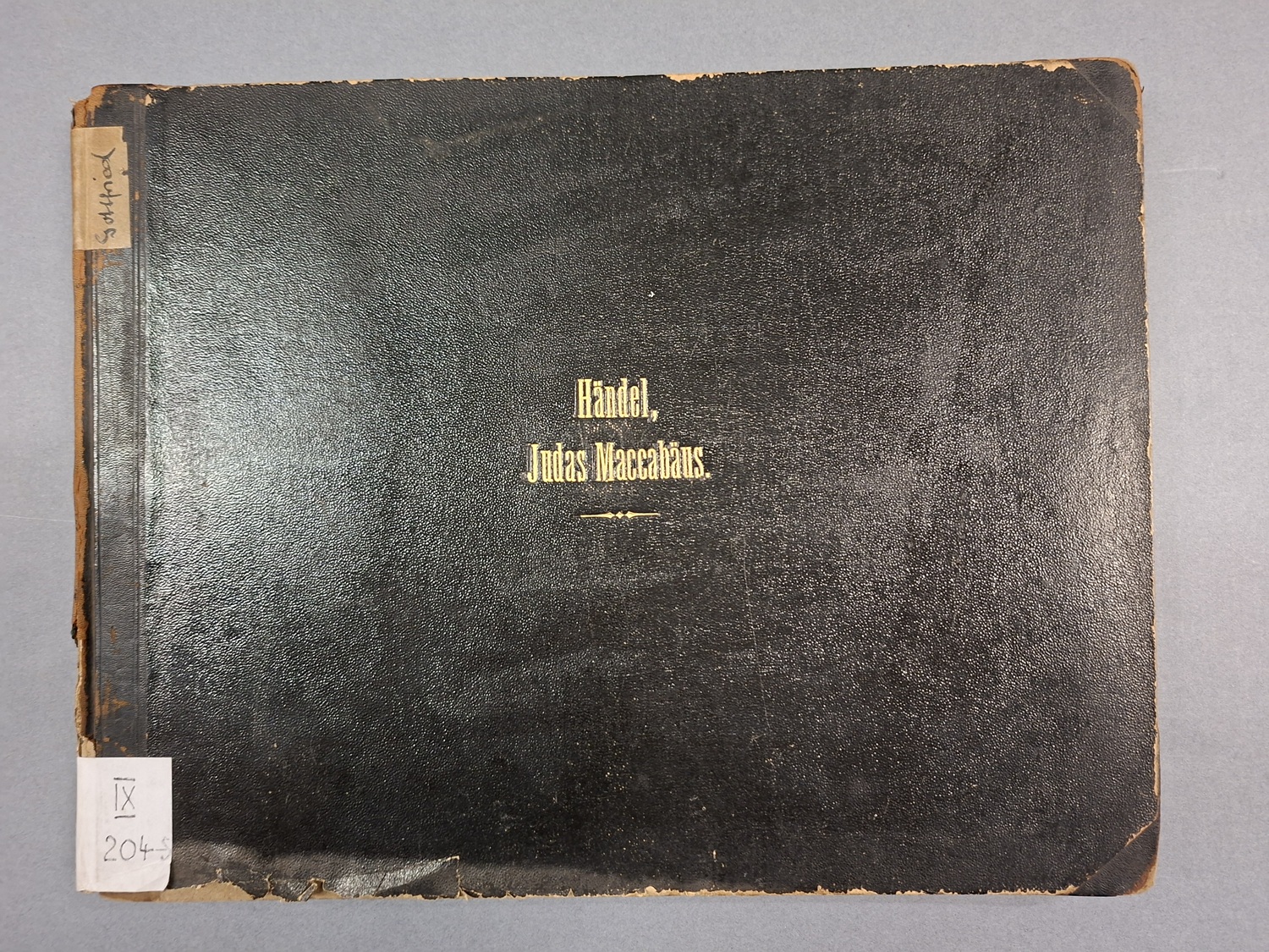 Buchpatenschaft: Händel, Georg Friedrich: Judas Maccabaeus : Oratorium componirt im Jahre 1746