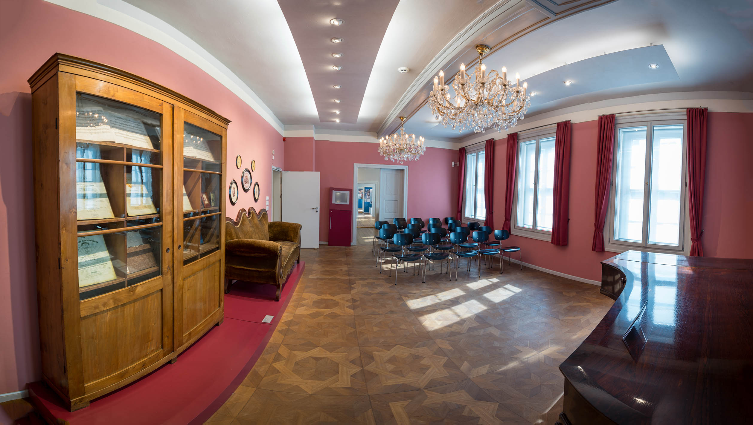 Blick ins Wilhelm-Friedemann-Bach-Haus in Halle