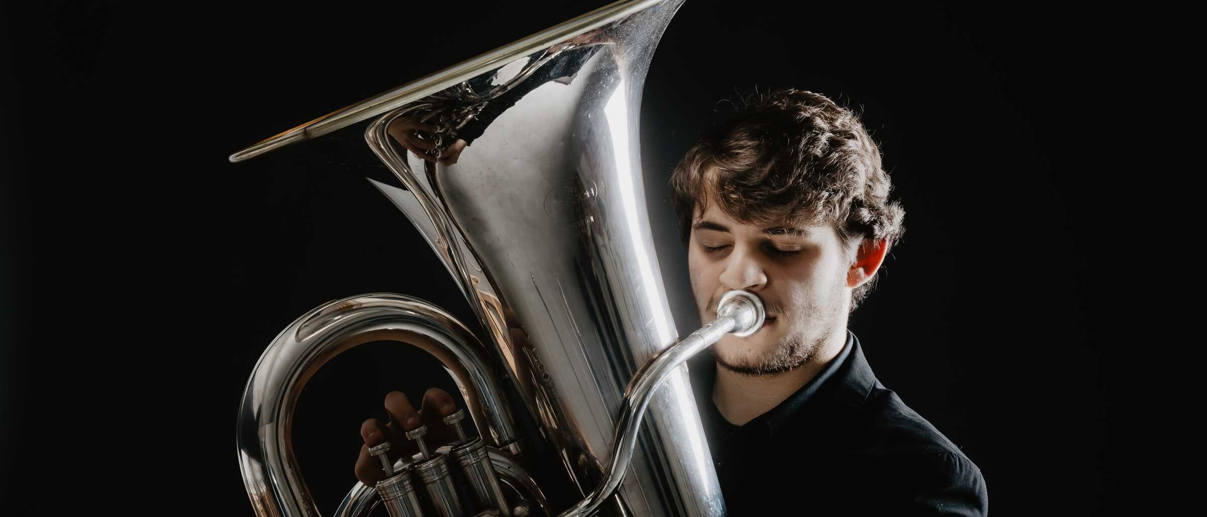 Gianmario Strappati mit Tuba