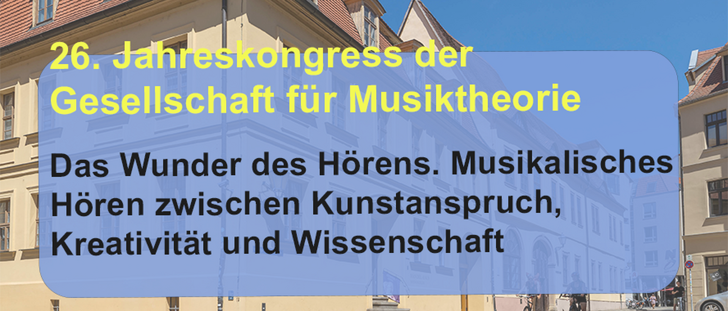 26. Jahreskongress der Gesellschaft für Musiktheorie