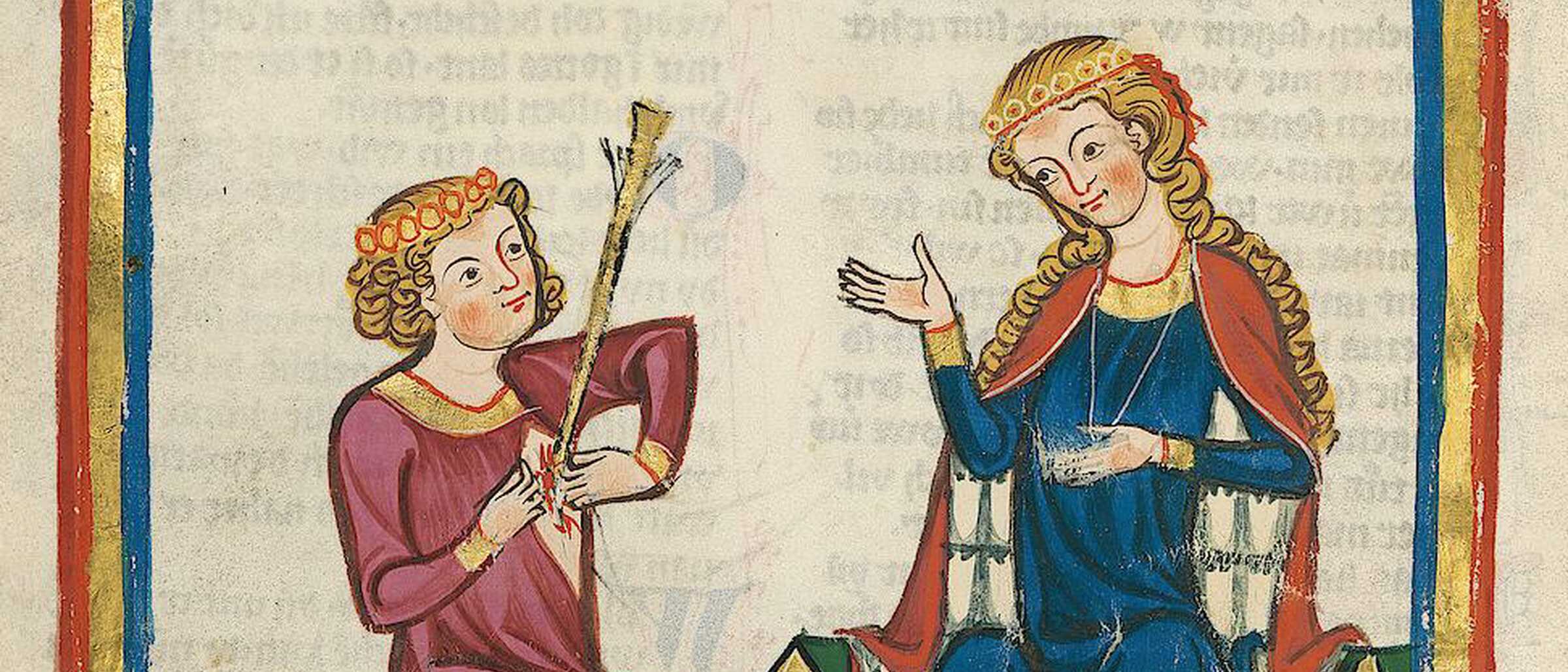 Darstellung Engelhardts von Adelnburg aus dem Codex Manesse