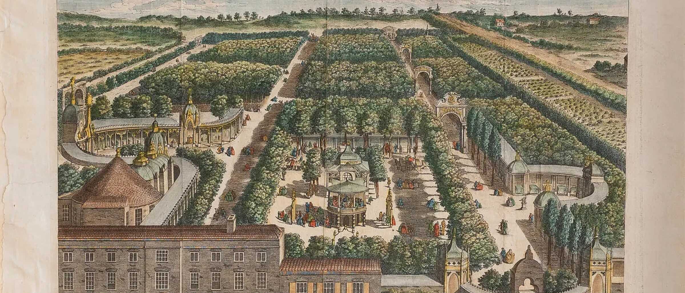 Vauxhall Pleasure Gardens, historischer Stich