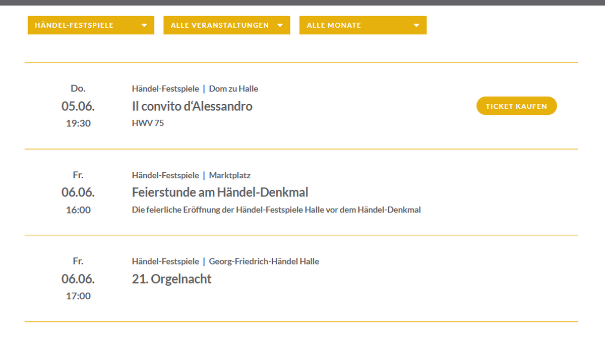 Programme Handel Festival 2025