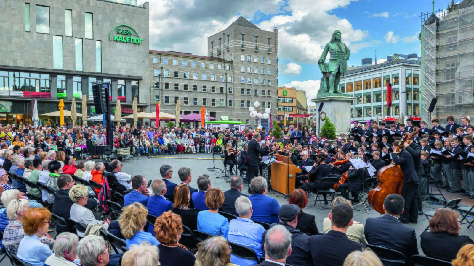 Feierstunde am Händeldenkmal